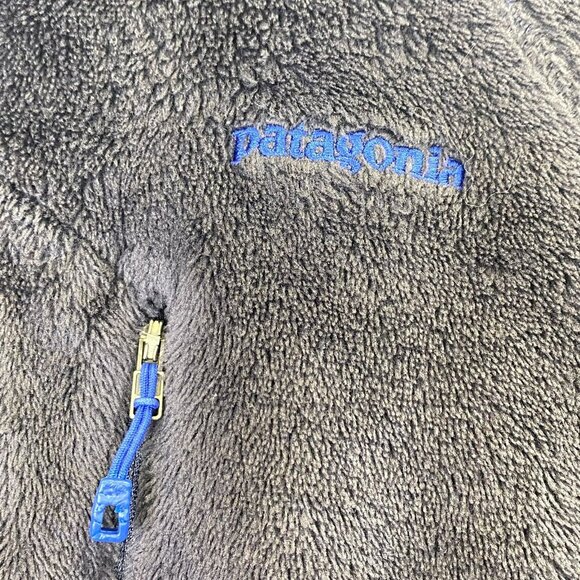 Patagonia Jacket Mens Size Small Blue Fleece Sweater Polartec R2 25137 Full Zip - Picture 2 of 7